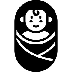Newborn glyph icon