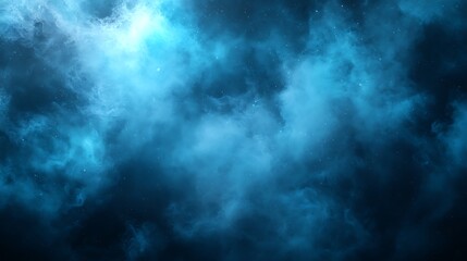 Abstract Blue Swirling Nebula Background Texture Design