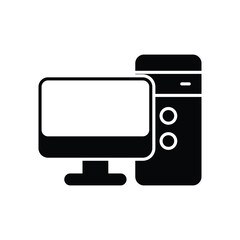Desktop computer stock illustration