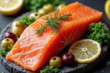 Gourmet French Smoked Salmon Platter