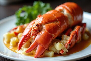 Indulge in Luxury: Gourmet Lobster Thermidor, an Exquisite Seafood Experience Fusing Rich Flavors