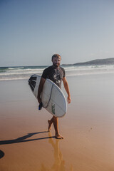 surfer on the beach