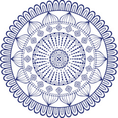 Beautiful flower art and mandala vector design