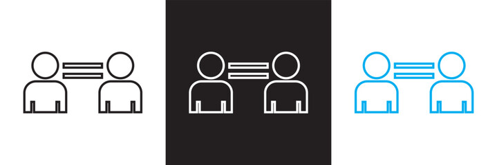 Scales human people icon. Isolated on white, and black background. Vector illustration. EPS 10