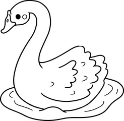 swan cartoon