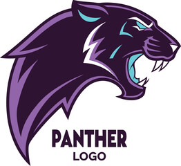 Obraz premium Stylized Panther Head Logo Illustration EPS Download