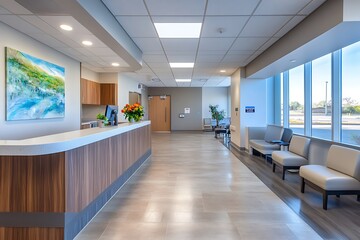 Contemporary medical setting featuring tech tools  
