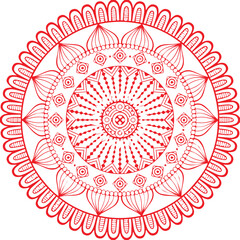 Beautiful flower art and mandala vector design