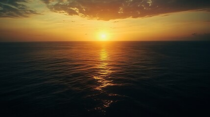 Obraz premium ocean, sunset, horizon, colors