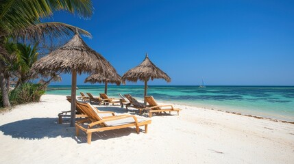 Tropical Beach Paradise: Relaxing under the Sun