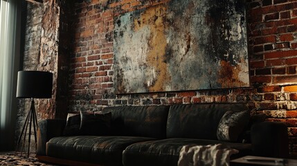 Weathered Rustic Brick Surface Showcasing Timeless Character