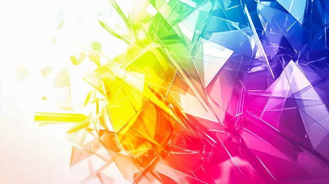 colorful polymetric abstract geometric wrinkled triangular style illustration graphic design background