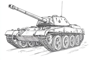 Armored Vehicle Sketch  Detailed