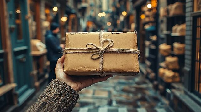 A Rustic Gift in a Cobbled Alley