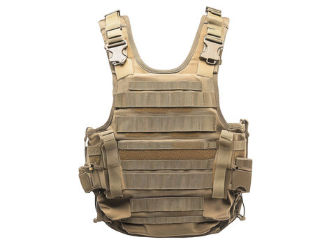 recommend clip art: Military tactical vest on a white background