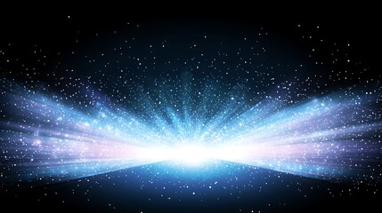 Obraz premium A Stunning Burst of Light and Stars Creating a Cosmic Wonder