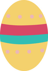  A beautifully decorated Easter egg with intricate patterns and vibrant colors, perfect for holiday designs, greeting cards, and festive projects. High-quality vector illustration for stock use.