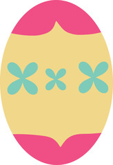  A beautifully decorated Easter egg with intricate patterns and vibrant colors, perfect for holiday designs, greeting cards, and festive projects. High-quality vector illustration for stock use.