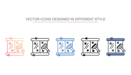 Window Washing icon design with white background stock illustration