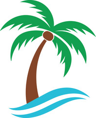 palm tree vector illustration