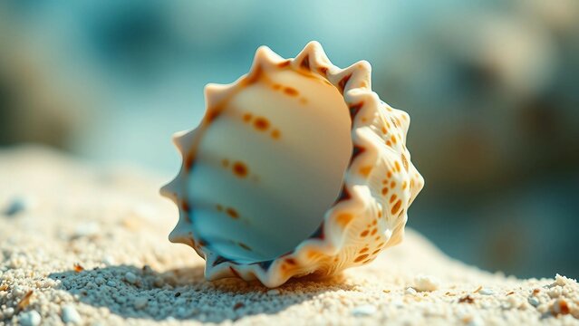Seashell possesses a stunning beauty characterized by its intricate patterns delicate colors and unt