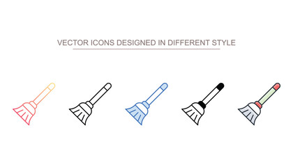 Brush icon design with white background stock illustration
