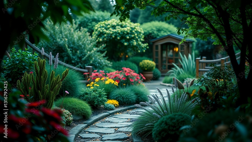 Poster gardens transform into areas of artistic expression deep thought and serenity encouraging individual