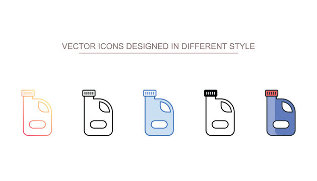 Sodium Hypochlorite icon design with white background stock illustration