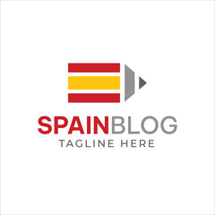 spain blog Spanish education logo design 