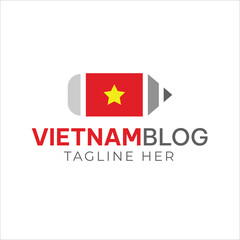viatnam blogs logo design 