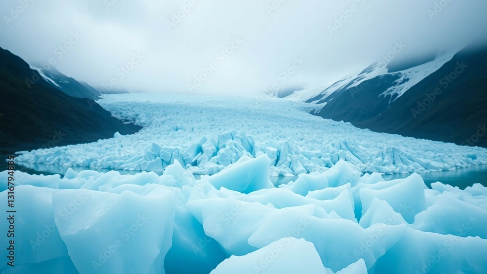 Poster dynamic nature of glaciers representing continuous freezing and thawing processes and their impact o
