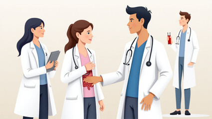 Diverse Community Group Vector Illustration Cheerful Multiethnic Crowd United Friendship Collaboration People Standing Together Unity Concept Inclusive Society Design Happy Faces