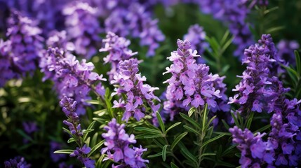 Naklejka premium up spring purple flowers