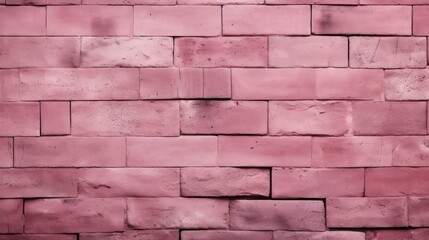 Fototapeta premium garden pink bricks