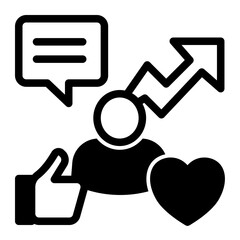 Obraz premium Endorsement Icon - Mixed Style - Help and Support