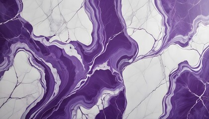 Obraz premium Rich purple marble interspersed with soft white veins, creating a balanced and elegant look