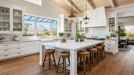 Fototapeta premium cabinets farmhouse interior