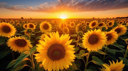 Fototapeta premium goldenhour line sun