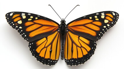 Fototapeta premium Majestic Monarch Butterfly: A Close-Up View