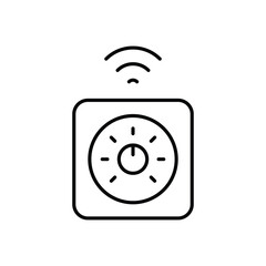 Smart thermostat stock illustration