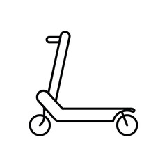 Electric scooter stock illustration