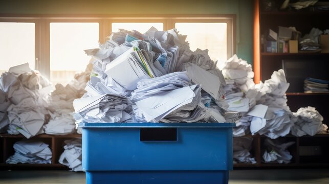 environment stacks of office paper