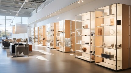Fototapeta premium minimalist lighting showroom