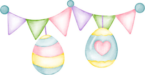 Obraz premium easter day flag
