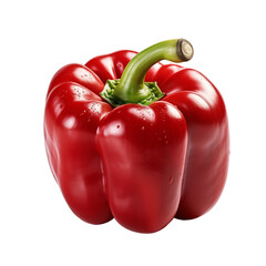 Red Paprika Isolated On White Background