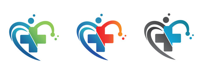 medical logo , cross pharmacy logo vector.