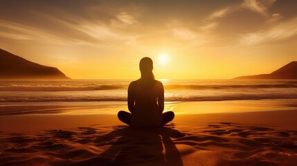 beach sun meditation