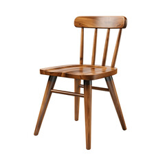 Kitchen Wooden Chair Isolated On Transparent Background
