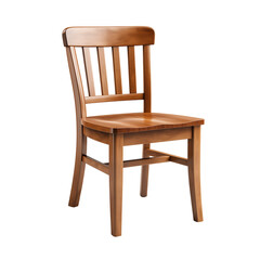 Kitchen Wooden Chair Isolated On White Background