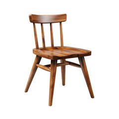 Chair Made Of Wood Isolated On Transparent Background